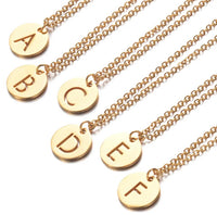 Collier personnalisable "Médaillon lettre "