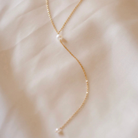 Collier Cascade perlée