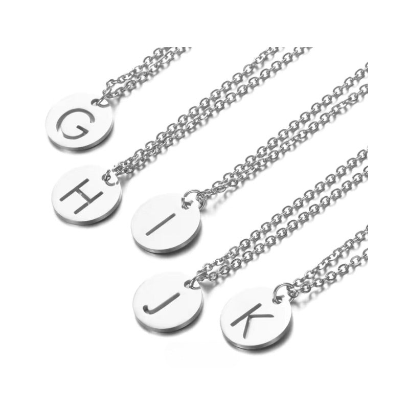 Collier personnalisable "Médaillon lettre "