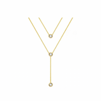 Collier doublé  "perle de pluie"